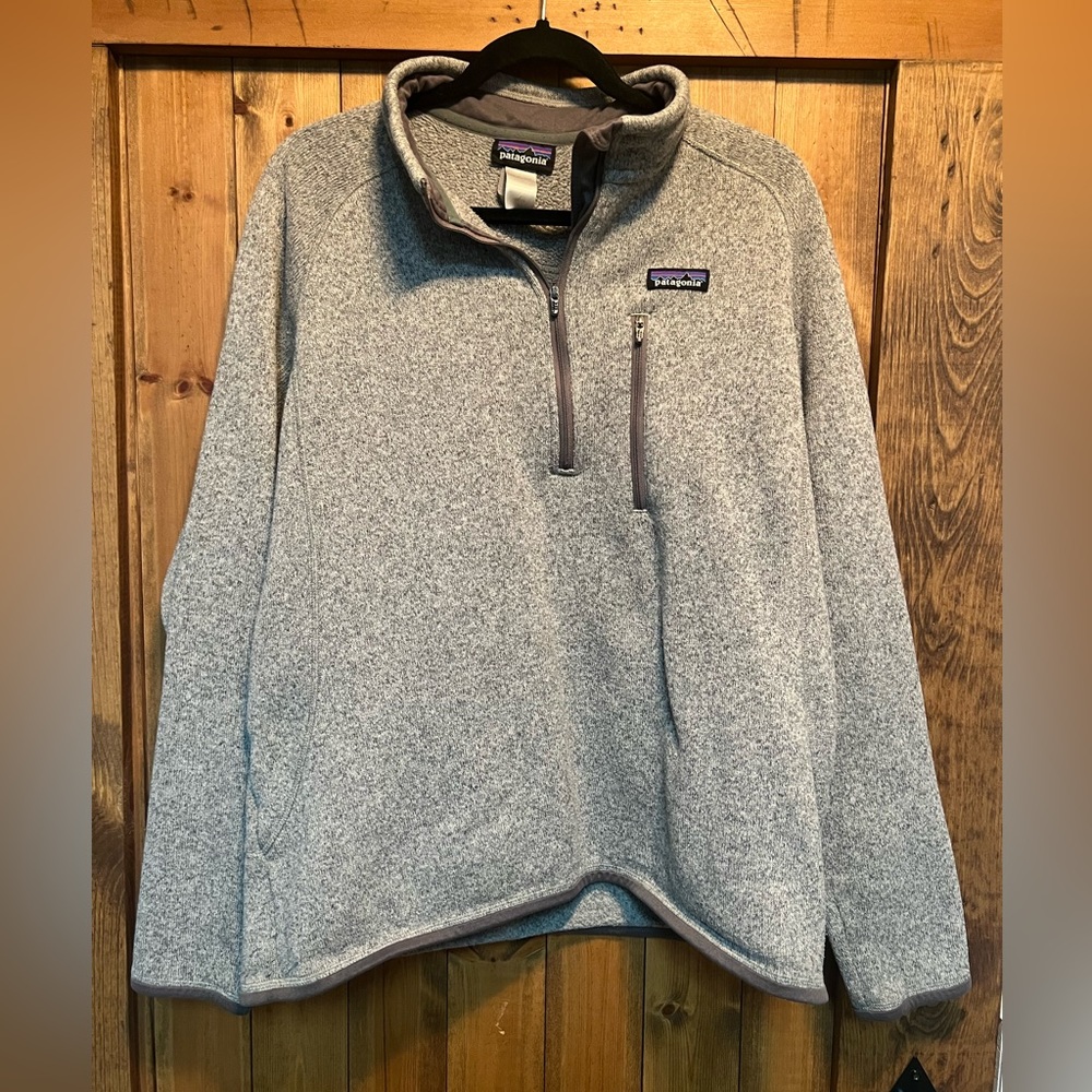 Men’s Large Patagonia 1/4 zip crewneck pullover